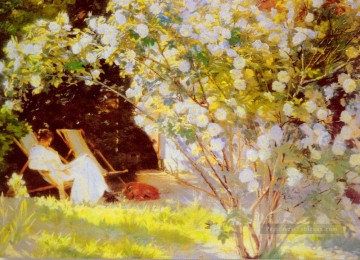  impressionniste - P S Les Roses Peder Séverin Kroyer Fleurs impressionnistes